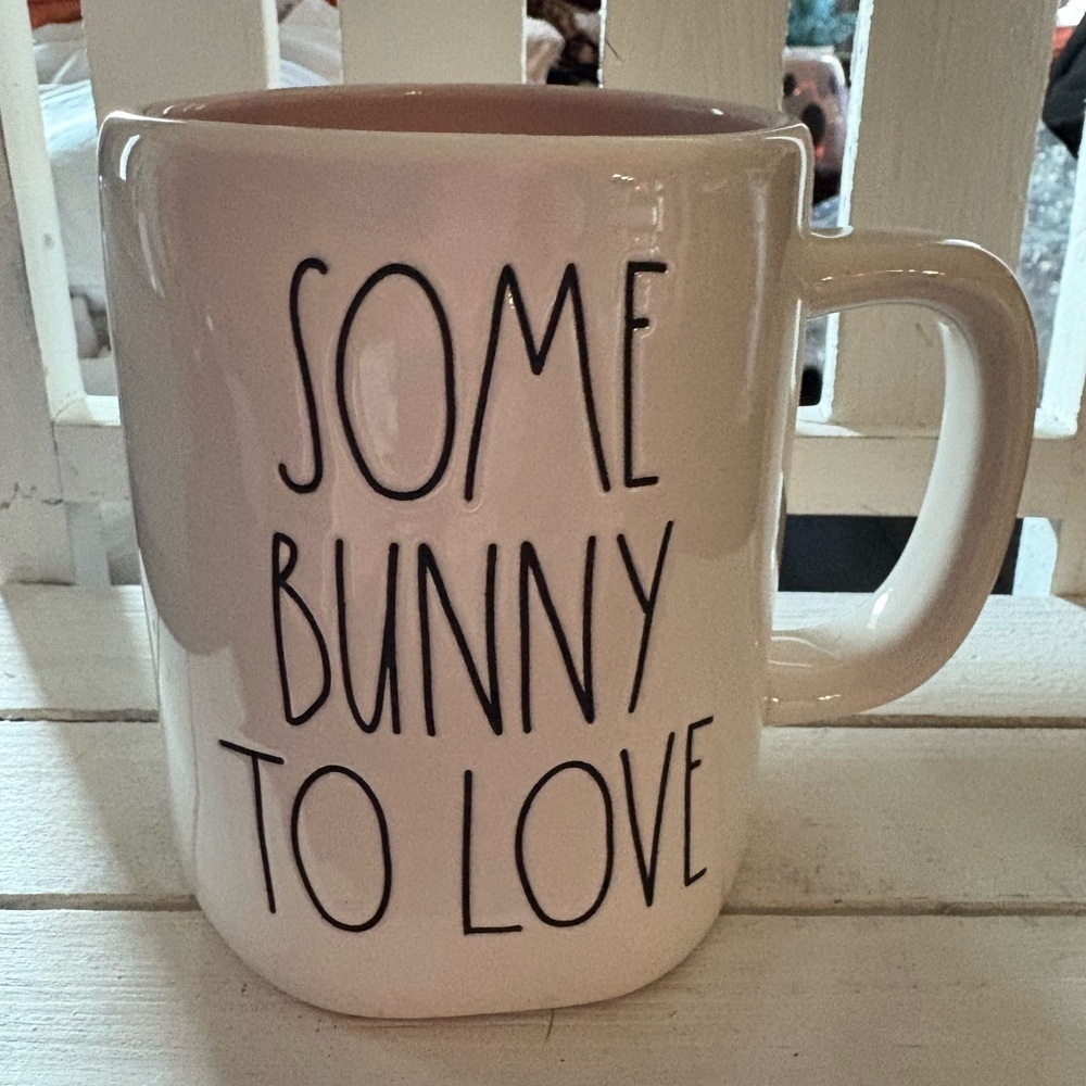Rae Dunn Cream 'Some Bunny to Love' Mug